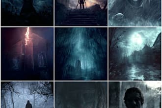design eye catching horror game thumbnails for youtube