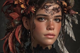 paint a realistic or fantasy portrait