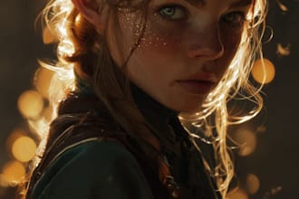 create fantasy character portrait art