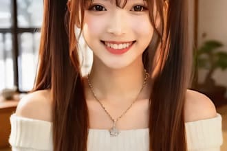 create realistic asian ai girl images for social media