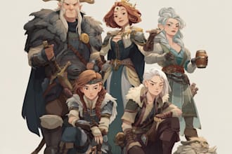 draw dnd character art fantasy character art