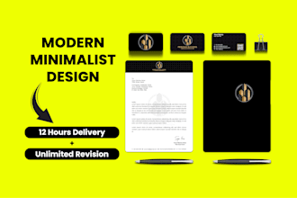 design a modern business card and full stationery branding