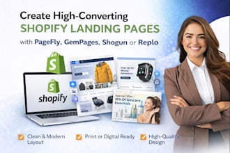 create high converting shopify landing page with pagefly gempages shogun replo