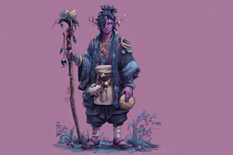 dnd character art and dnd character art