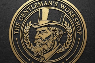 design a vintage man logo with a timeless classic style