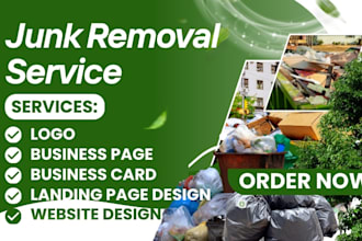 junk removal website junk removal landing page junk removal business page