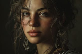 draw fantasy portrait with cinematic lighting