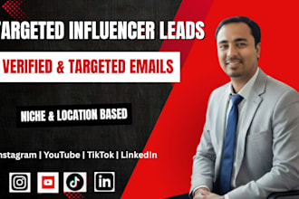 find youtube and instagram influencers leads for your brand