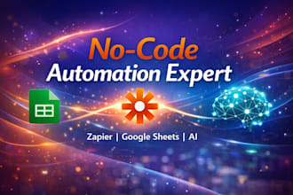 build no code automation using zapier, make and ai