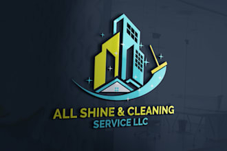 design residential and commercial cleaning service logo