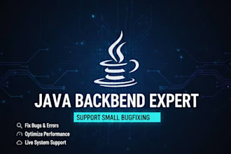 support java backend and fix production issues