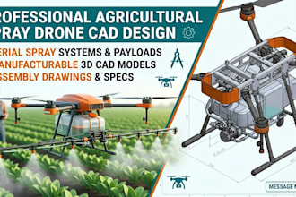 do 3d cad design for agricultural drones and specialized uav payload systems