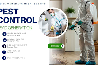 generate exclusive pest control leads, facebook ads, google , video ads