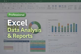 provide professional excel services for data analysis