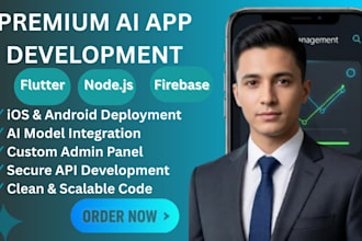 build a custom ai flutter app using firebase and nodejs