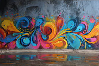create custom graffiti art designs murals and wall arts