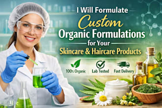 formulate custom organic formulations for your skincare and haircare products