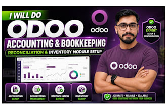 do odoo accounting, bookkeeping, reconciliation and inventory module setup