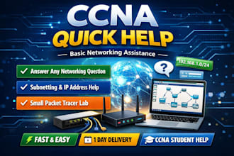 help you with ccna networking, subnetting, and cisco labs