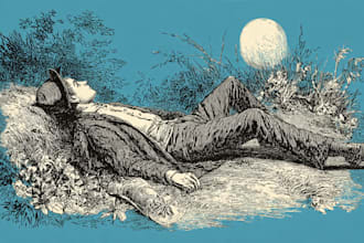 create vintage line art or engraving art illustration