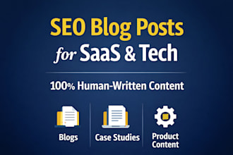 write SEO optimized blogs and articles for tech