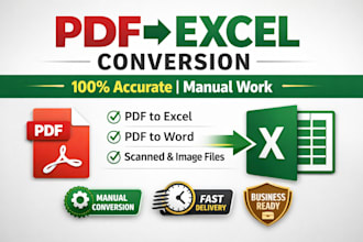 manually convert PDF to excel, sheets with accuracy
