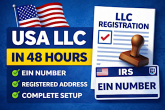 register your USA llc with ein and registered address