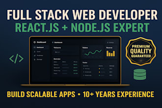 develop web application using react aspnet nodejs sql