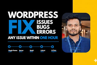 fix any wordpress error, bug, critical issue or white screen fast