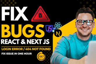 fix react bugs and nextjs errors