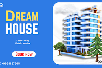 design high converting real estate flyers, posters and property ads