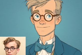 do disney style cartoon portrait