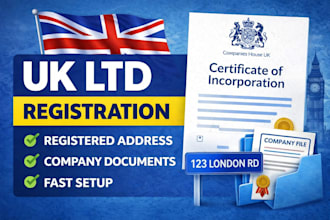 register your UK ltd company with registered address