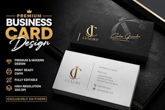 design professional modern business card