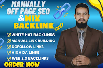 do manual off page SEO and mix backlinks for long term ranking