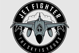 make gorgeous aviation and airline logo with t shirt design