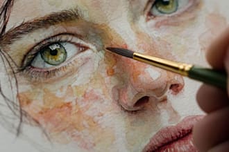 paint a watercolor portrait
