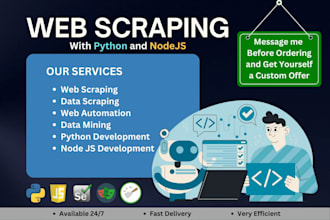 do data mining, data extraction, scraping, or web automation