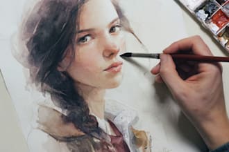 paint a watercolor portrait