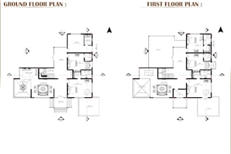 create apartment and house floor plans in autocad and revit