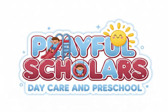 design modern childcare logo