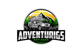 create exclusive and marvelous adventure logo design