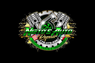 create graceful and fantastic auto repair logo design
