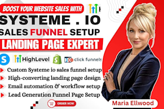 do systeme io landing page website sales lead funnel online course click funnel