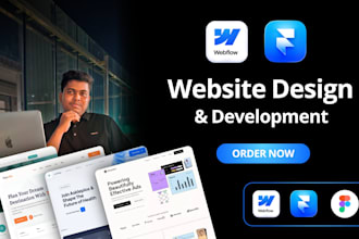 design, redesign, and develop webflow website, webflow expert
