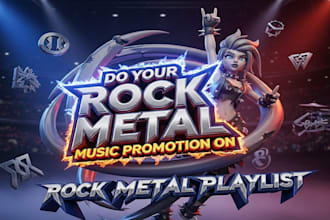 do your rock metal music promotion on and rock metal playlist