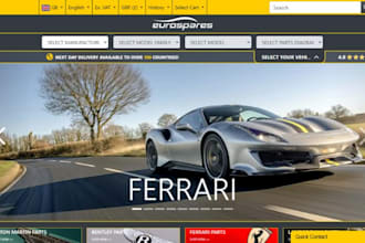build auto part shopify store automotive store auto part store auto part website