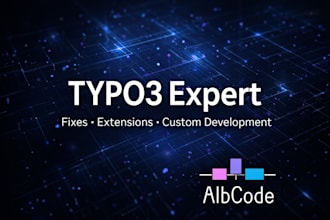 fix, customize or develop your typo3 website