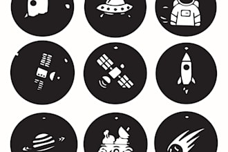 vector icons and silhouettes in svg, eps, and ai formats