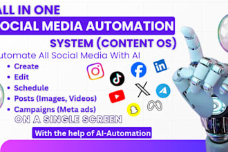 create all in one ai automation system for social media marketing and business